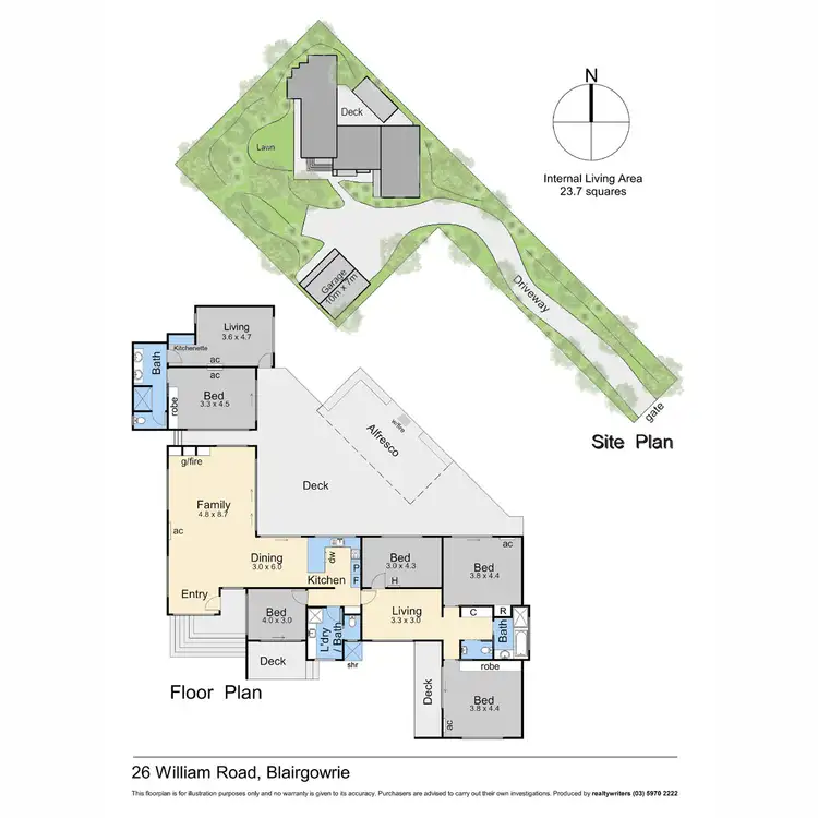 Floorplan of Homely house listing, 26 William Road, Blairgowrie VIC 3942