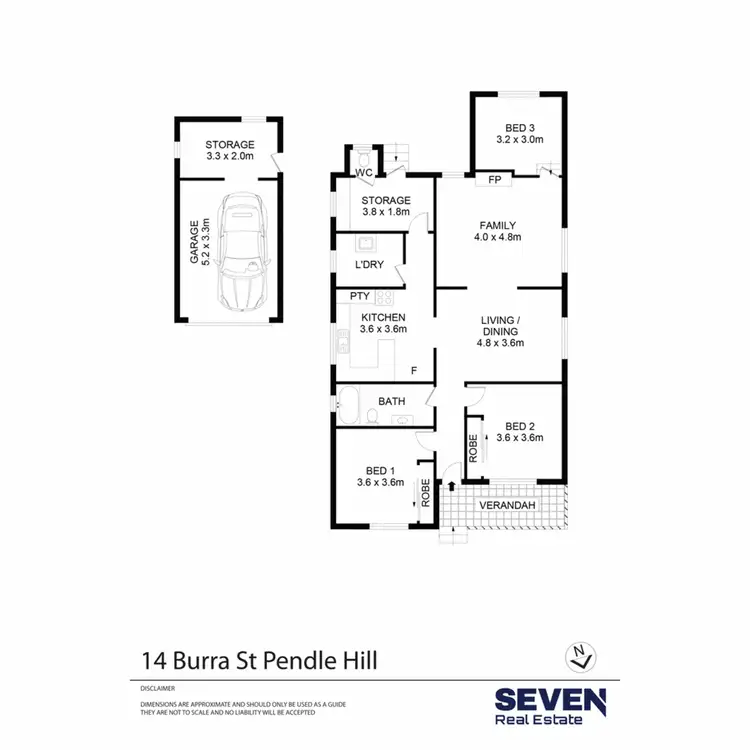 Floorplan of Homely house listing, 14 Burra Street, Pendle Hill NSW 2145