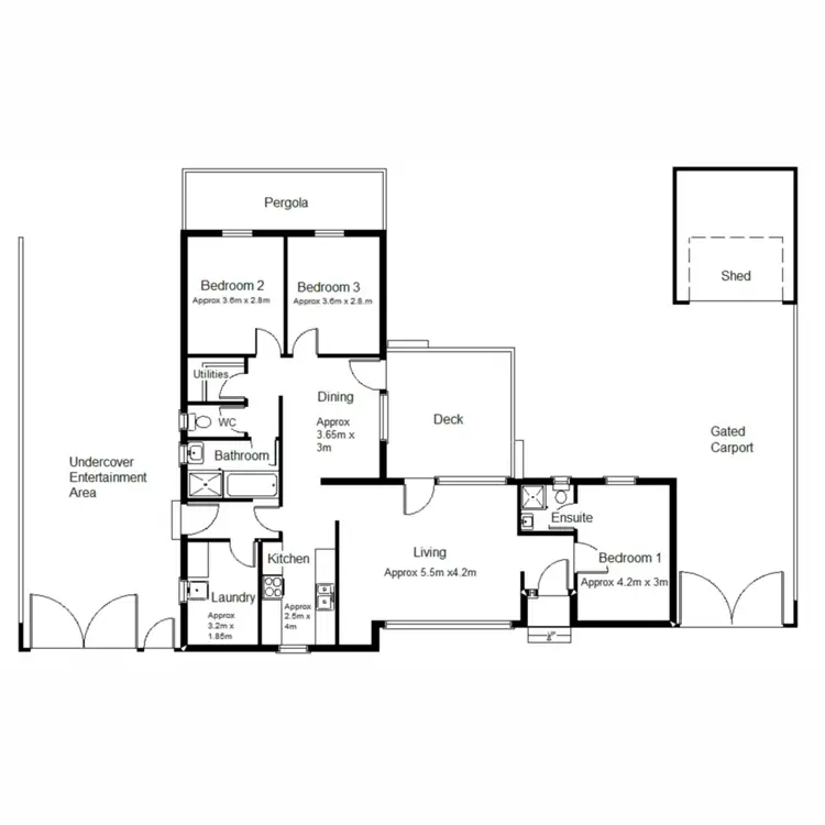 Floorplan of Homely house listing, 10 Richardson Crescent, Port Augusta West SA 5700