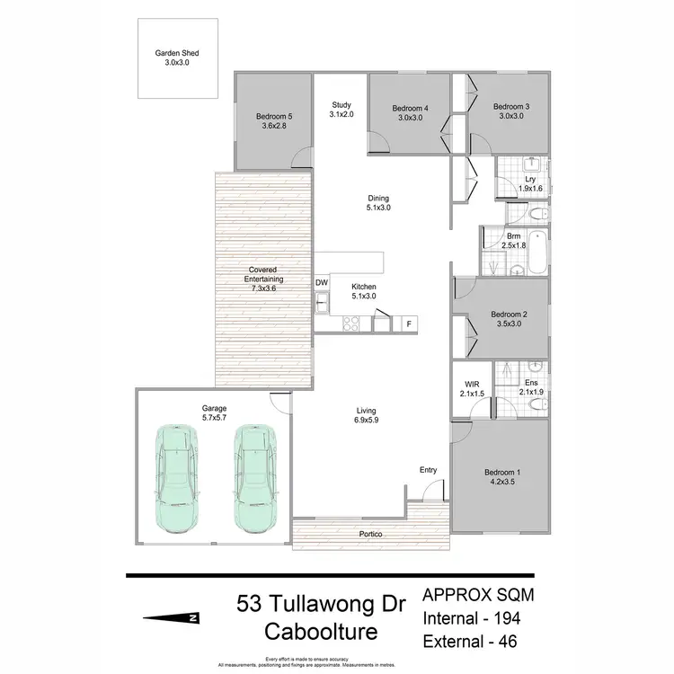 Floorplan of Homely house listing, 53 Tullawong Drive, Caboolture QLD 4510