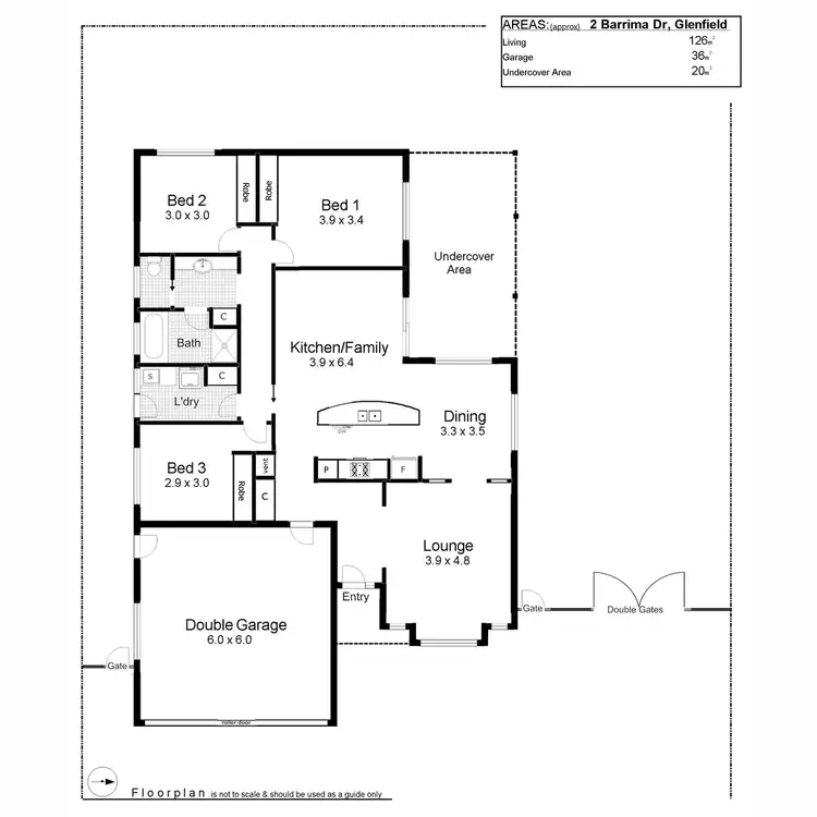 Floorplan of Homely house listing, 2 Barrima Drive, Glenfield Park NSW 2650