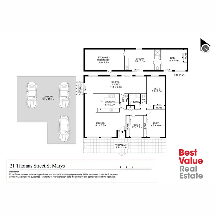 Floorplan of Homely house listing, 21 Thomas Street, St Marys NSW 2760