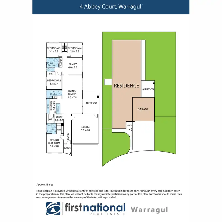 Floorplan of Homely house listing, 4 Abbey Court, Warragul VIC 3820