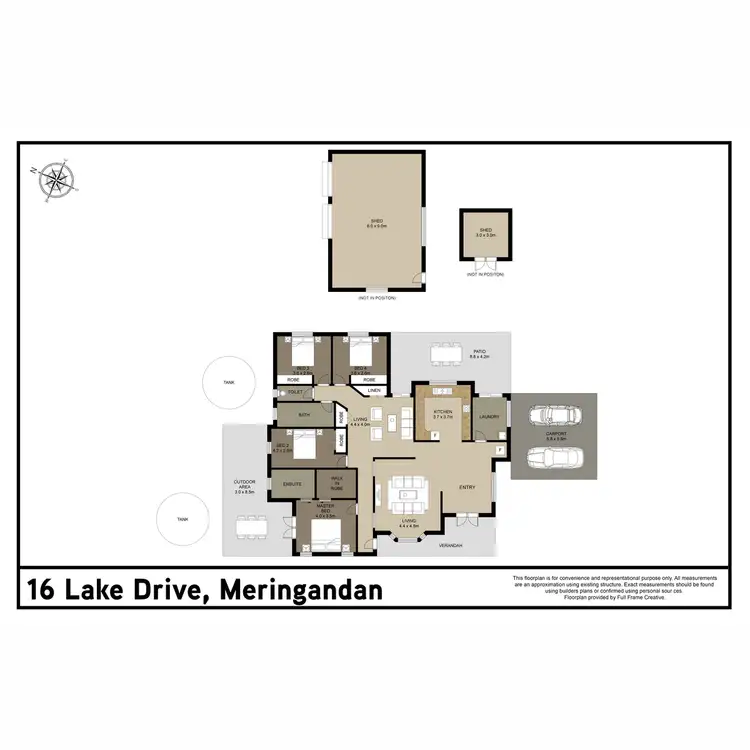 Floorplan of Homely house listing, 16 Lake Drive, Meringandan QLD 4352