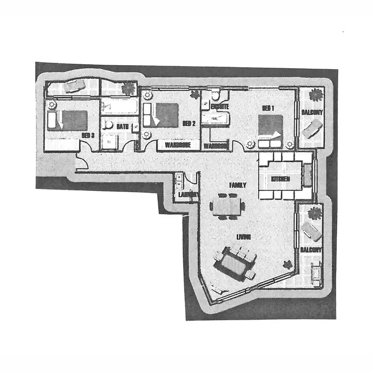 Floorplan of Homely unit listing, 7/2-6 Government Road, Nelson Bay NSW 2315