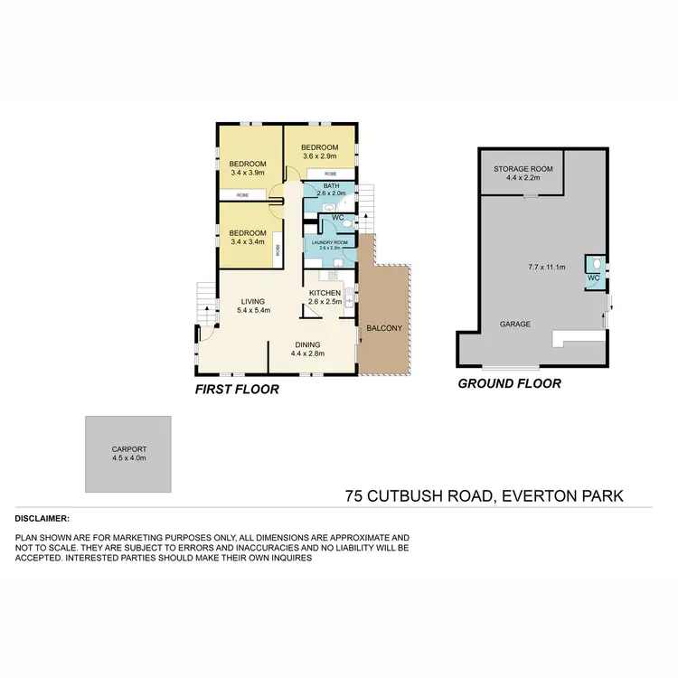 Floorplan of Homely house listing, 75 Cutbush Road, Everton Park QLD 4053
