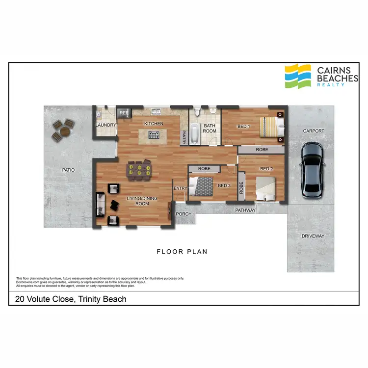 Floorplan of Homely house listing, 20 Volute Close, Trinity Beach QLD 4879