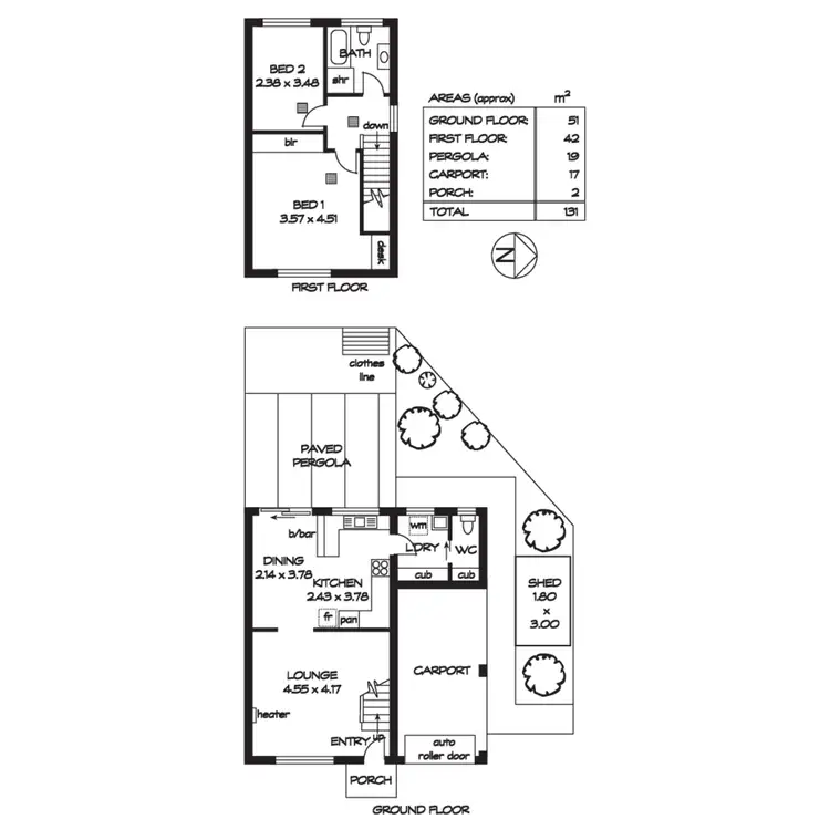 Floorplan of Homely townhouse listing, 23/129 Smart Road, Modbury SA 5092