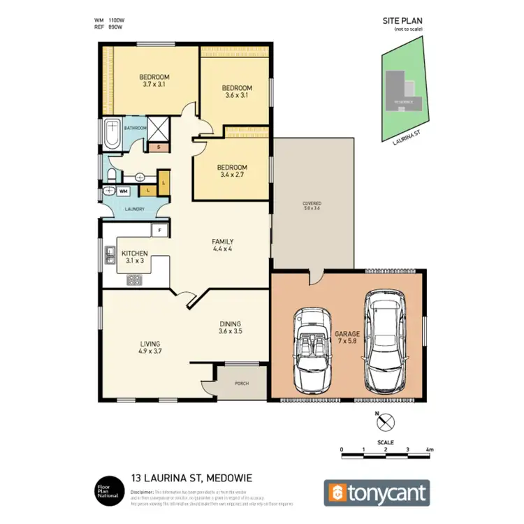 Floorplan of Homely house listing, 13 Laurina Street, Medowie NSW 2318