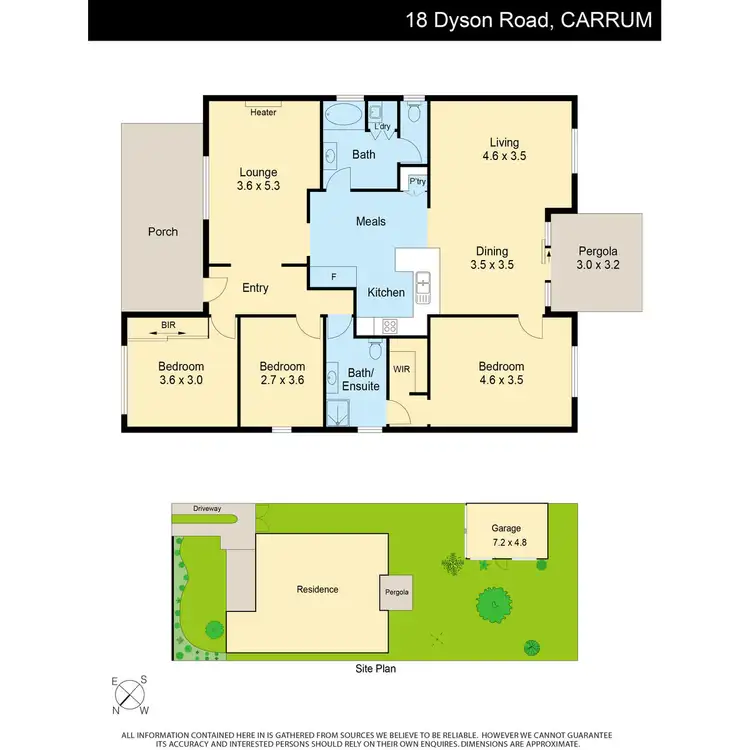 Floorplan of Homely house listing, 18 Dyson Road, Carrum VIC 3197