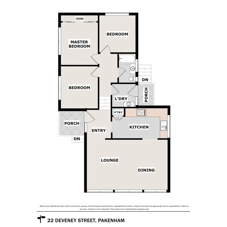 Floorplan of Homely house listing, 22 Deveney Street, Pakenham VIC 3810
