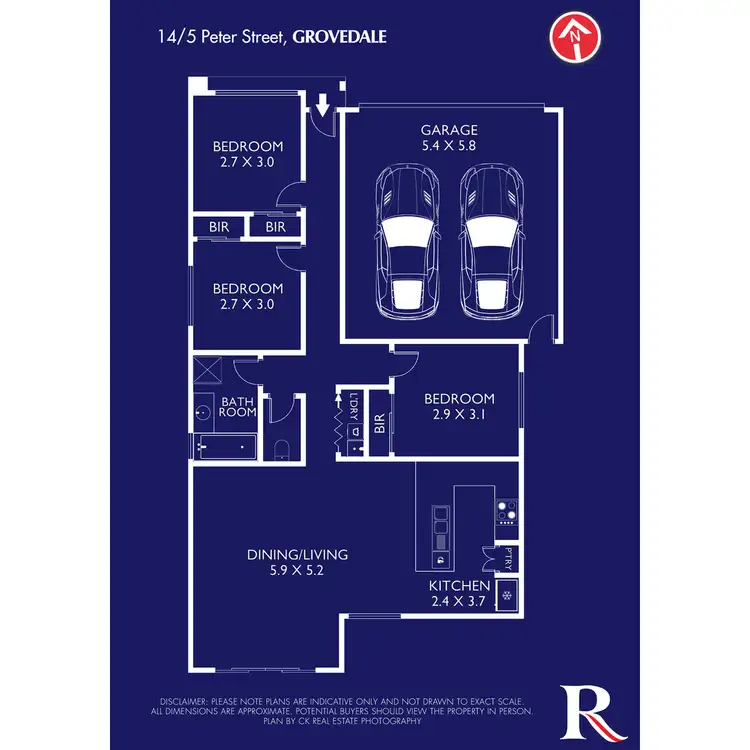 Floorplan of Homely unit listing, 14/5 Peter Street, Grovedale VIC 3216