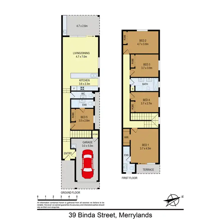 Floorplan of Homely semi-detached listing, 39 Binda Street, Merrylands NSW 2160
