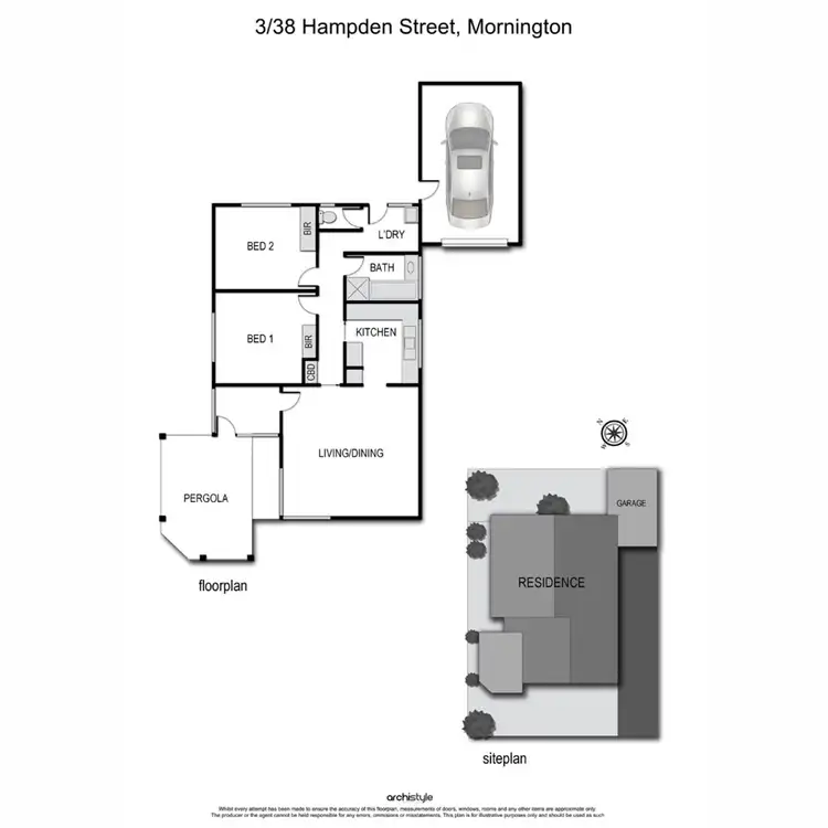 Floorplan of Homely house listing, 3/38 Hampden Street, Mornington VIC 3931
