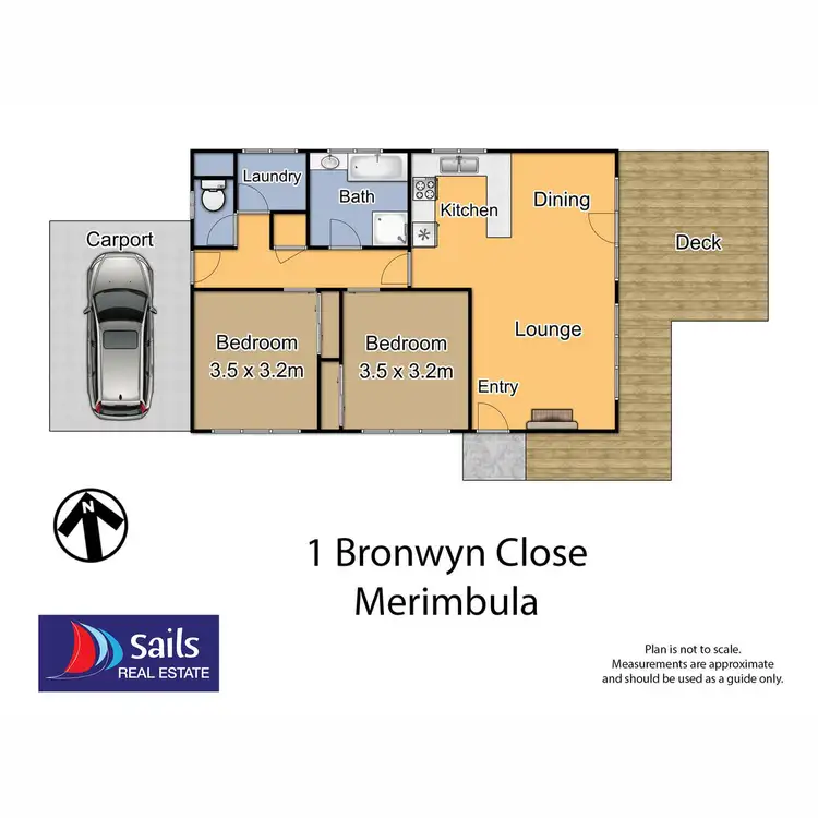 Floorplan of Homely house listing, 1 Bronwyn Close, Merimbula NSW 2548