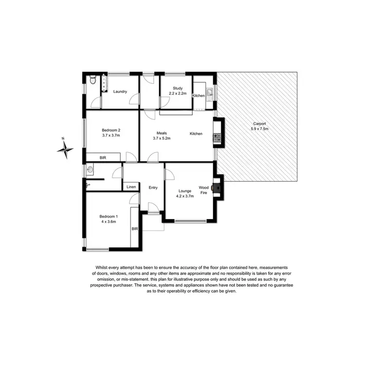 Floorplan of Homely house listing, 1 Cardinia Street, Mount Gambier SA 5290