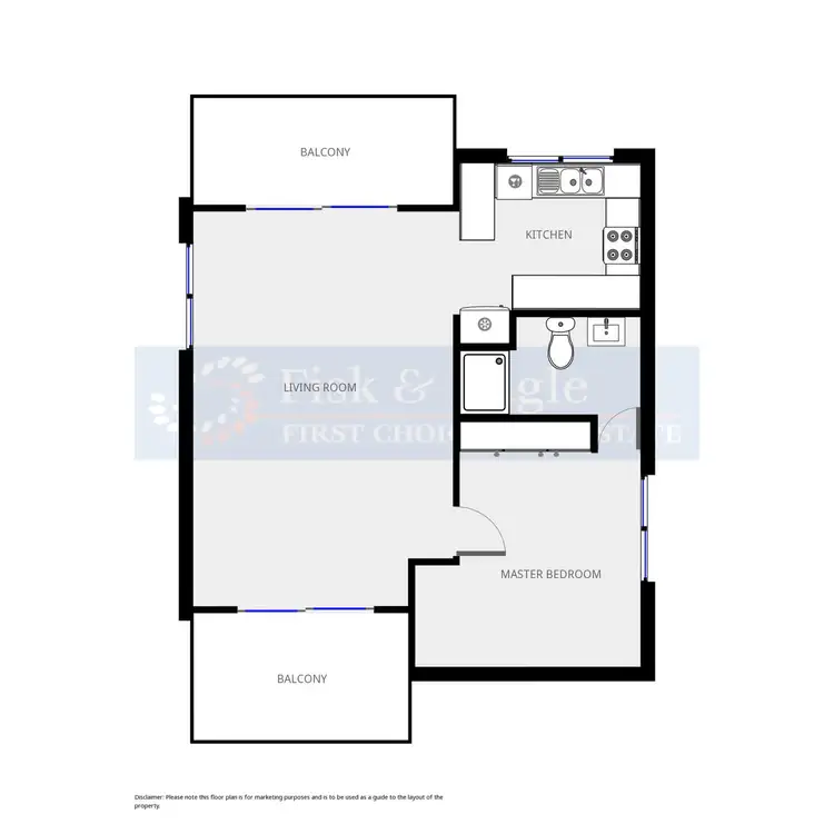Floorplan of Homely unit listing, 7/10 Cameron Street, Merimbula NSW 2548