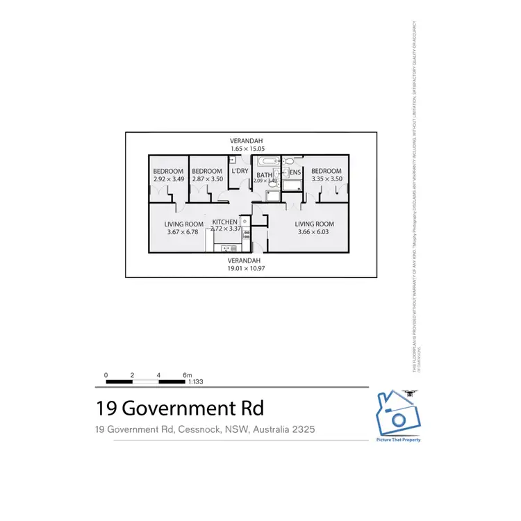 Floorplan of Homely house listing, 19 Government Road, Cessnock NSW 2325