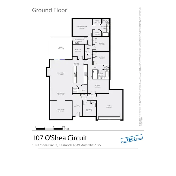 Floorplan of Homely house listing, 107 O'Shea Circuit, Cessnock NSW 2325