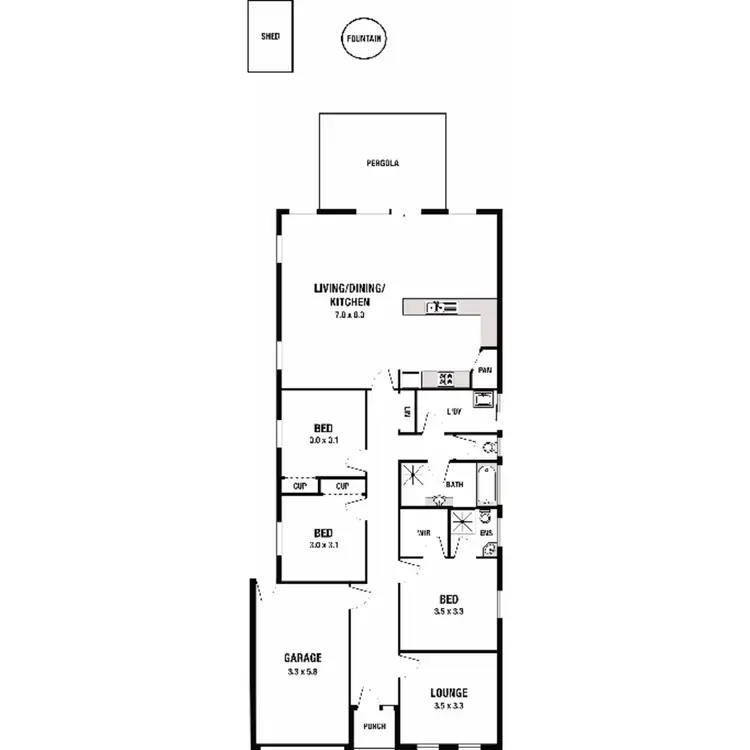 Floorplan of Homely house listing, 4 Isabella Court, McCracken SA 5211