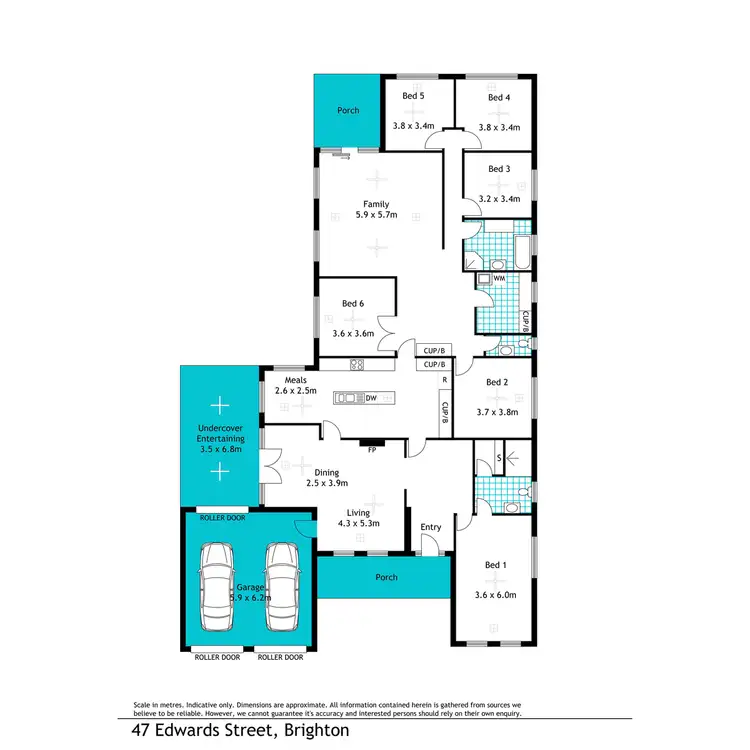 Floorplan of Homely house listing, 47 Edwards Street, South Brighton SA 5048