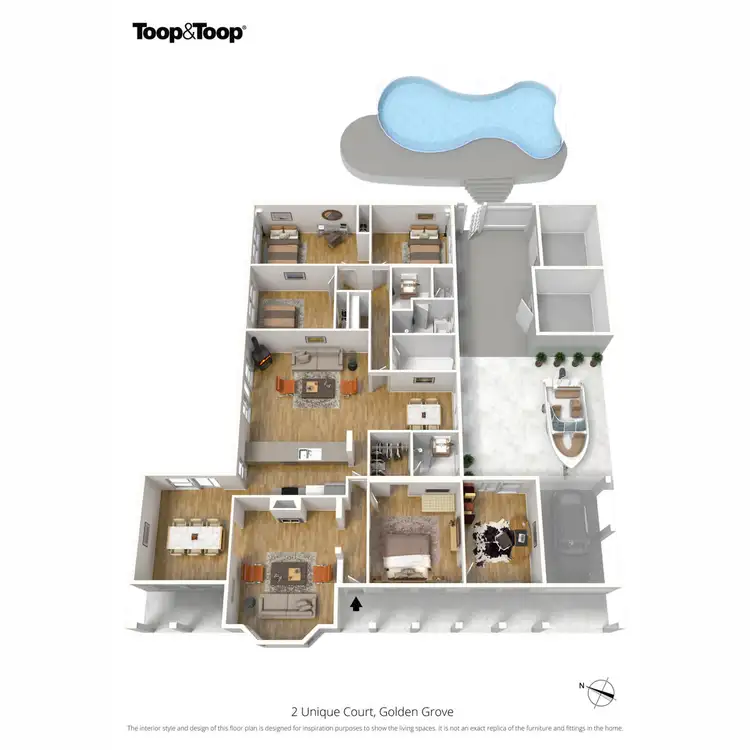 Floorplan of Homely house listing, 2 Unique Court, Golden Grove SA 5125