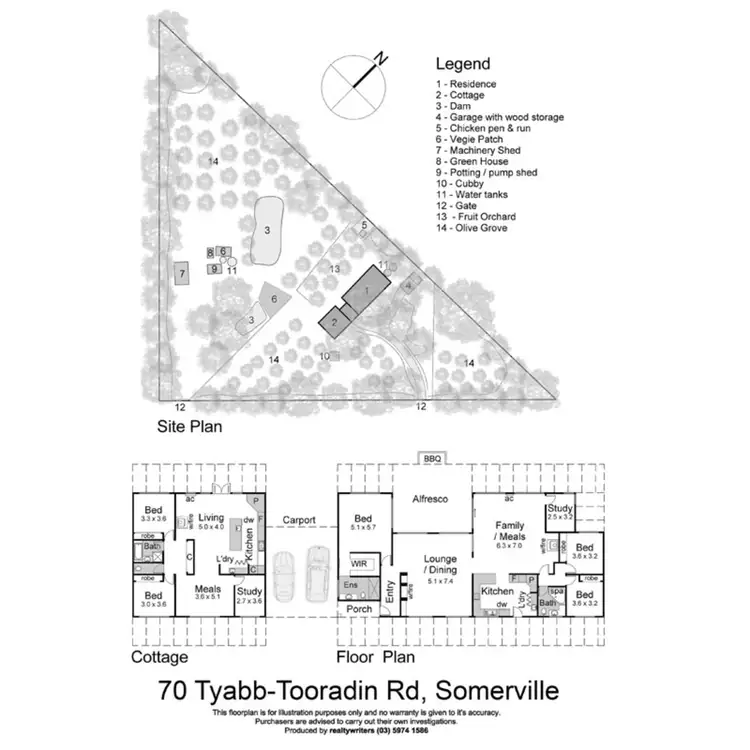 Floorplan of Homely rural property listing, 70 Tyabb-Tooradin Road, Somerville VIC 3912