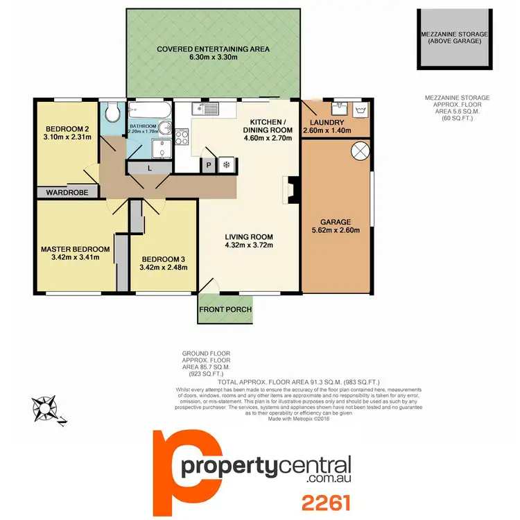Floorplan of Homely house listing, 23 Shannon Parade, Berkeley Vale NSW 2261