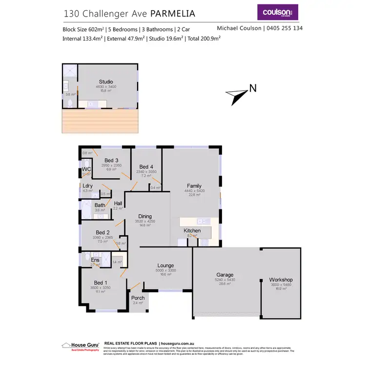 Floorplan of Homely house listing, 130 Challenger Avenue, Parmelia WA 6167