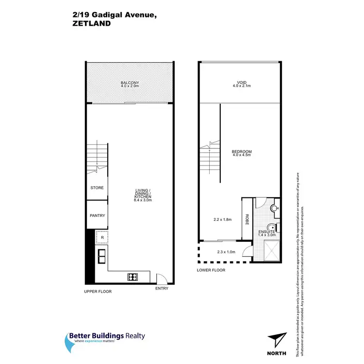 Floorplan of Homely apartment listing, 2/19 Gadigal Avenue, Zetland NSW 2017