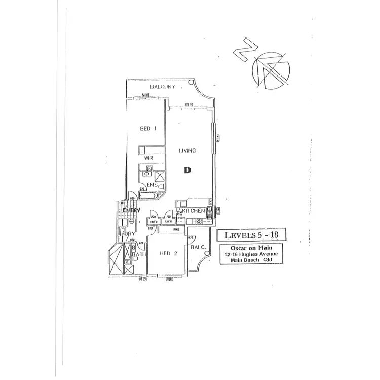 Floorplan of Homely apartment listing, 45/1 Hughes Avenue, Main Beach QLD 4217