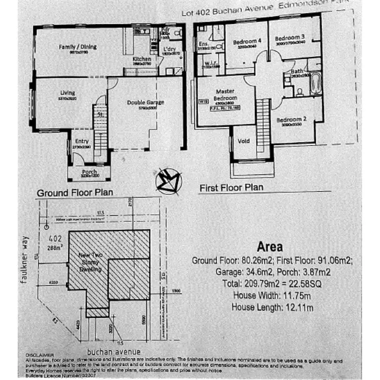 Floorplan of Homely house listing, 402 Buchan Avenue, Edmondson Park NSW 2174