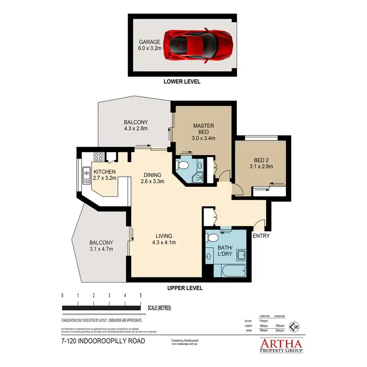 Floorplan of Homely apartment listing, 7/120 Indooroopilly Road, Taringa QLD 4068
