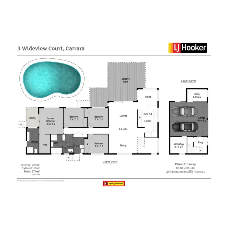Floorplan of Homely house listing, 3 Wideview Court, Carrara QLD 4211
