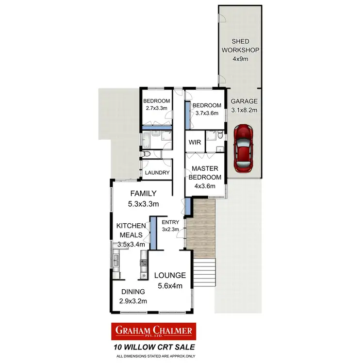 Floorplan of Homely house listing, 10 Willow Court, Sale VIC 3850