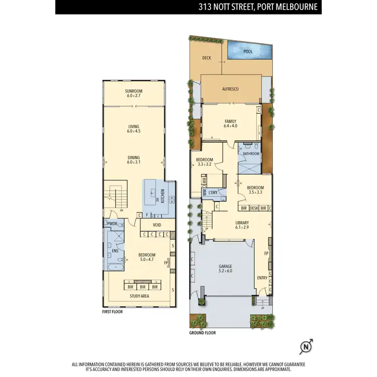 Floorplan of Homely house listing, 313 Nott Street, Port Melbourne VIC 3207