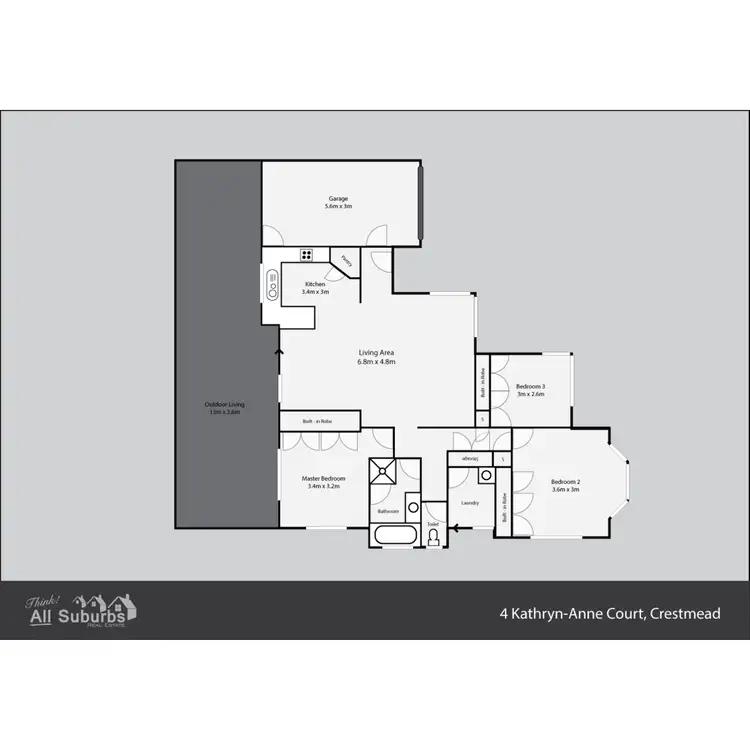Floorplan of Homely house listing, 4 Kathryn-Anne Court, Crestmead QLD 4132