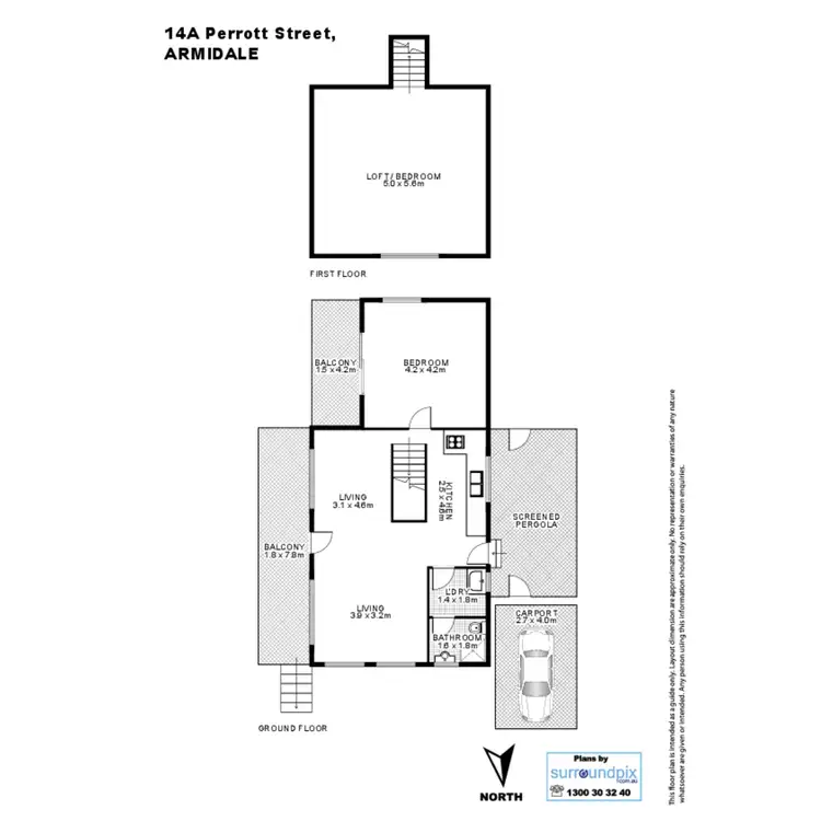 Floorplan of Homely house listing, 14a Perrott Street, Armidale NSW 2350