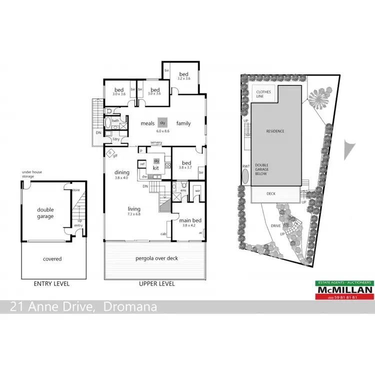 Floorplan of Homely house listing, 21 Anne Drive, Dromana VIC 3936