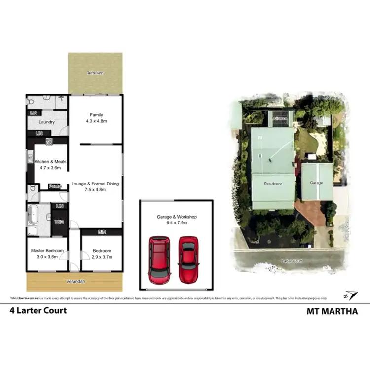 Floorplan of Homely house listing, 4 Larter Court, Mount Martha VIC 3934