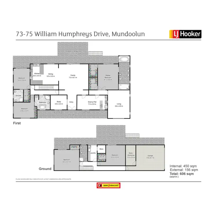 Floorplan of Homely house listing, 73-75 William Humphreys Drive, Mundoolun QLD 4285