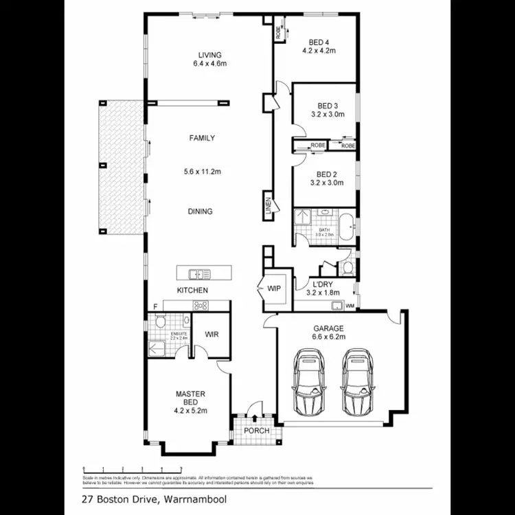 Floorplan of Homely house listing, 27 Boston Drive, Warrnambool VIC 3280