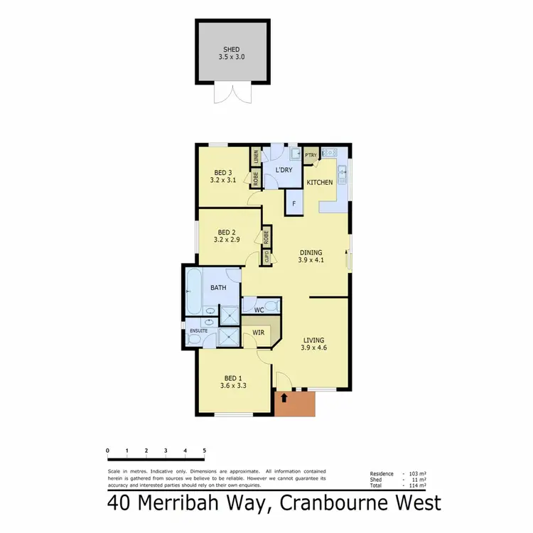 Floorplan of Homely house listing, 40 Merribah Way, Cranbourne West VIC 3977