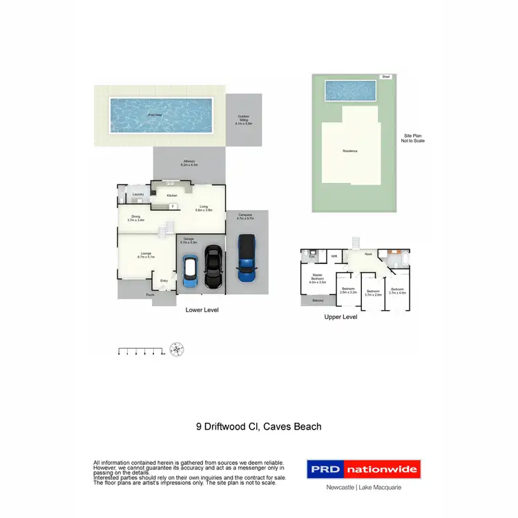 Floorplan of Homely house listing, 9 Driftwood Close, Caves Beach NSW 2281