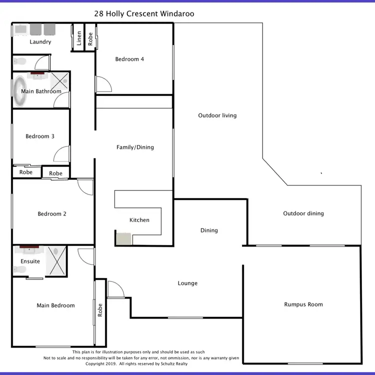 Floorplan of Homely house listing, 28 Holly Crescent, Windaroo QLD 4207