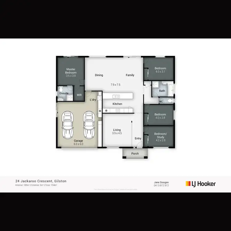 Floorplan of Homely house listing, 24 Jackaroo Crescent, Gilston QLD 4211