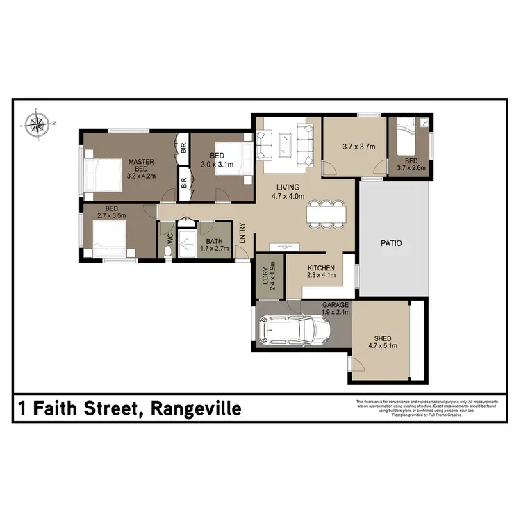 Floorplan of Homely house listing, 1 Faith Street, Rangeville QLD 4350