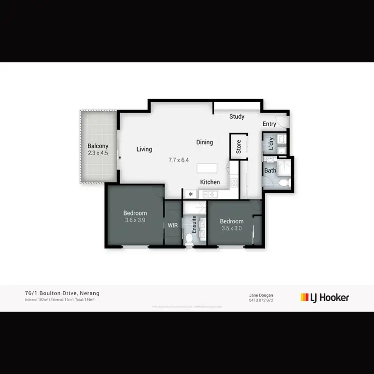 Floorplan of Homely unit listing, 76/1 Boulton Drive, Nerang QLD 4211