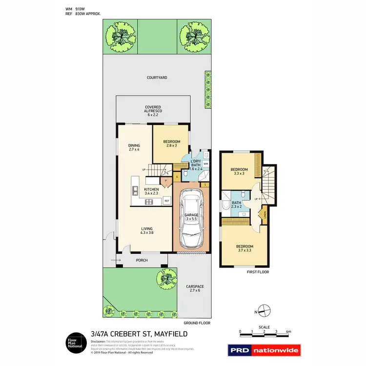 Floorplan of Homely house listing, 3/47A Crebert Street, Mayfield East NSW 2304