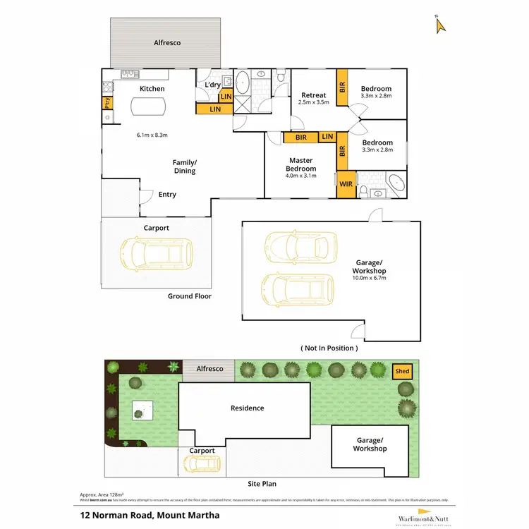 Floorplan of Homely house listing, 12 Norman Road, Mount Martha VIC 3934